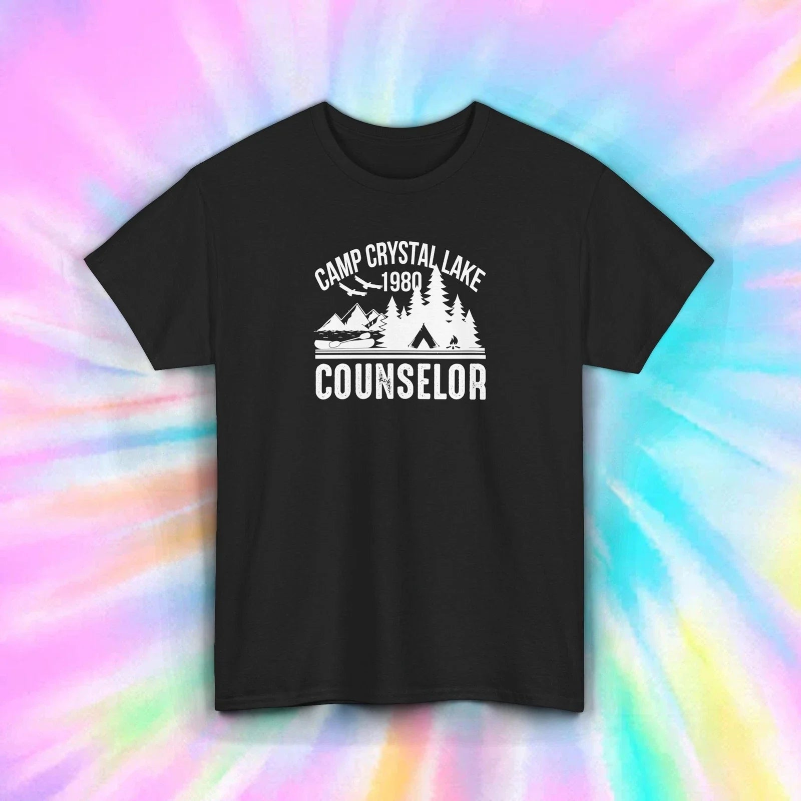 Camp Crystal Lake Counselor T-Shirt Horror Movie Camping Tee S-5XL Unisex T-shirt, Sweatshirt, Hoodie, Long Sleeve Tee - T-Shirt, Sweatshirt, Hoodie