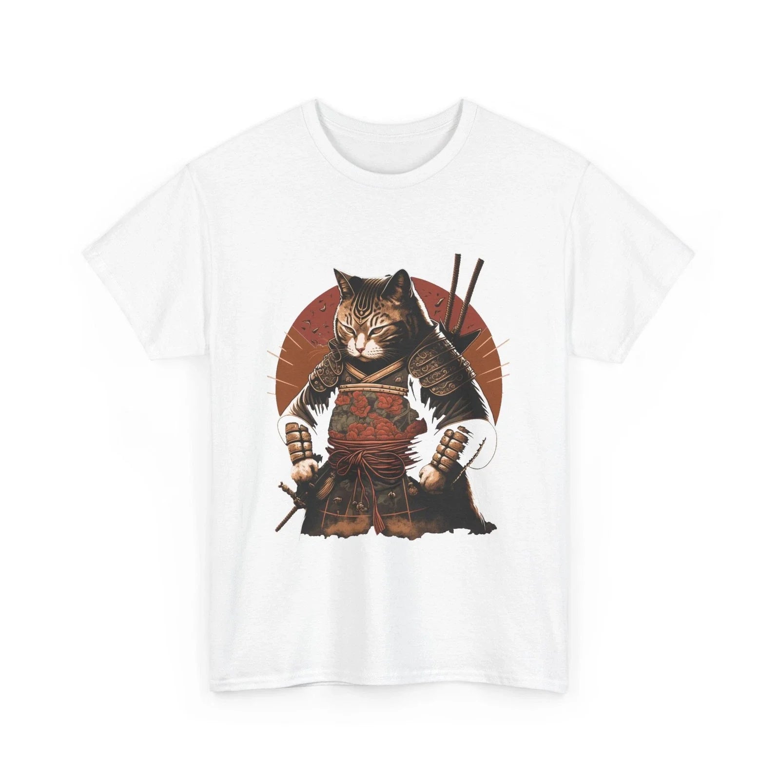 Samurai Cat Shirt, Japanese Culture Lovers Ninja Cat Funny Shirt Unisex T-shirt, Sweatshirt, Hoodie, Long Sleeve Tee - T-Shirt, Sweatshirt, Hoodie