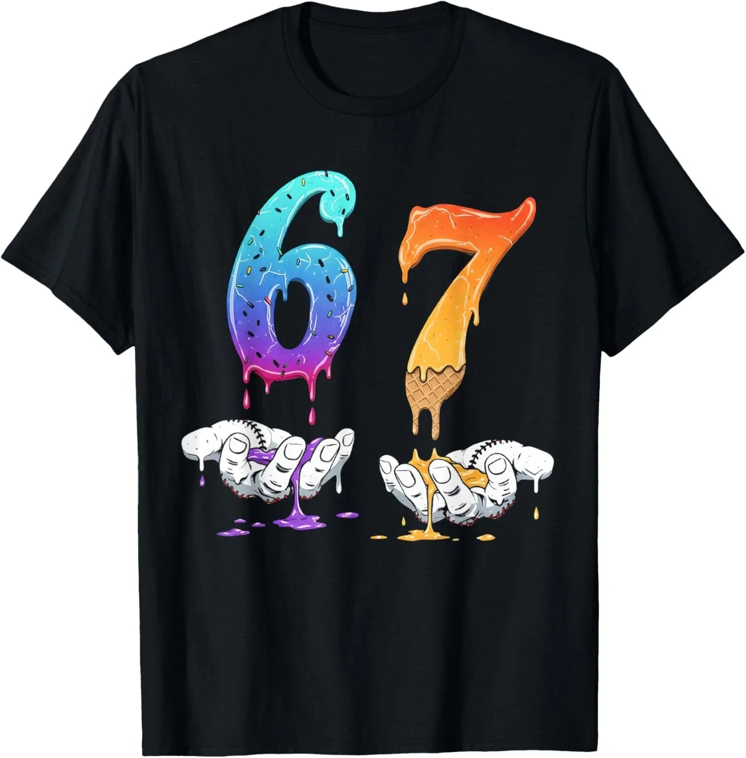 Six Seven Meme Funny 67 Retro Humor Graphic Unisex T-Shirt Unisex T-shirt, Sweatshirt, Hoodie, Long Sleeve Tee - T-Shirt, Sweatshirt, Hoodie