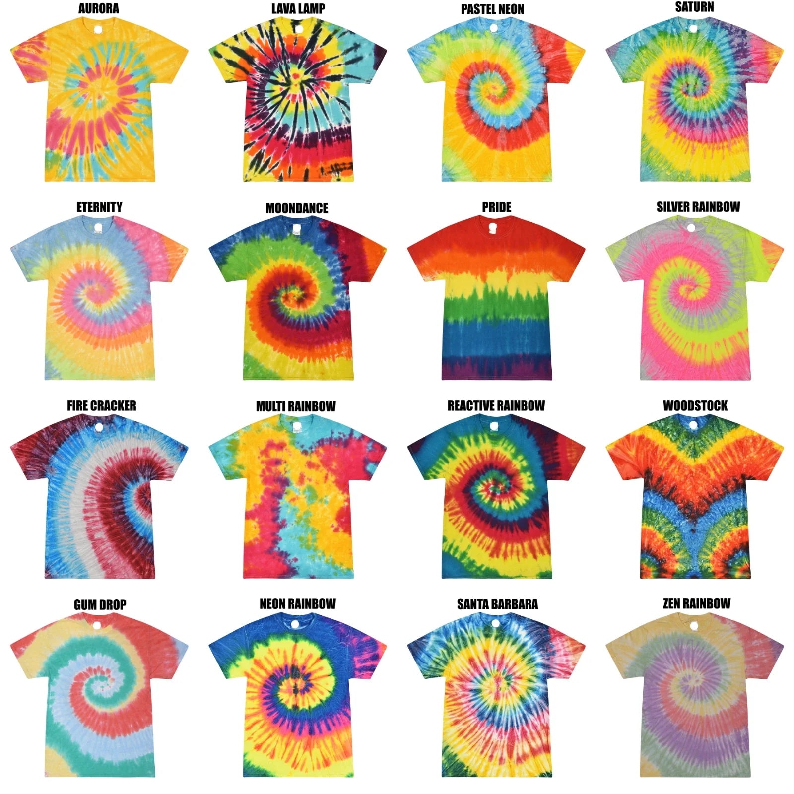 Colortone Unisex Tie Dye T-Shirt  Tee Soft Cotton Multi Color S-5XL New Unisex T-shirt, Sweatshirt, Hoodie, Long Sleeve Tee - T-Shirt, Sweatshirt, Hoodie