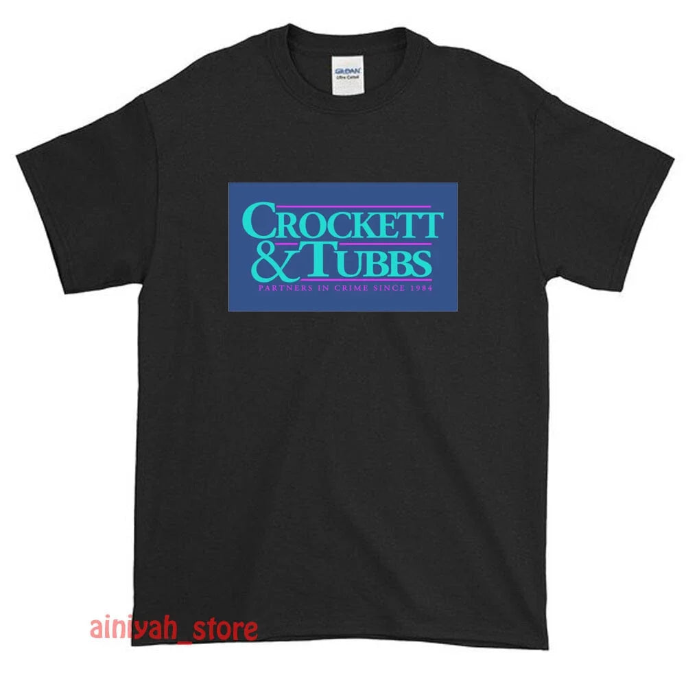 New Crocket And Tubbs Miami Vice Logo Men's Funny T-Shirt USA Size S-XXL Unisex T-shirt, Sweatshirt, Hoodie, Long Sleeve Tee - T-Shirt, Sweatshirt, Hoodie