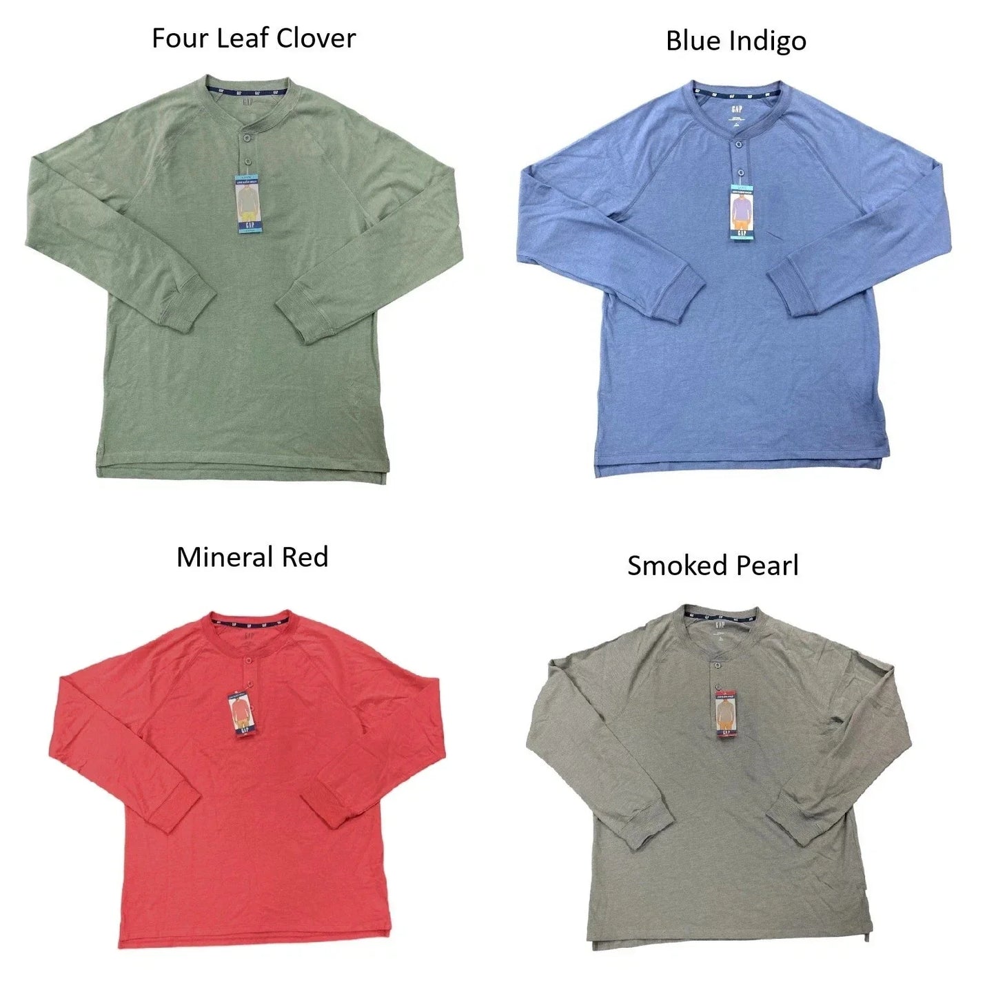 GAP Men's Long Sleeve Soft Cotton Knit Relaxed Fit Henley T-Shirt Unisex T-shirt, Sweatshirt, Hoodie, Long Sleeve Tee - T-Shirt, Sweatshirt, Hoodie