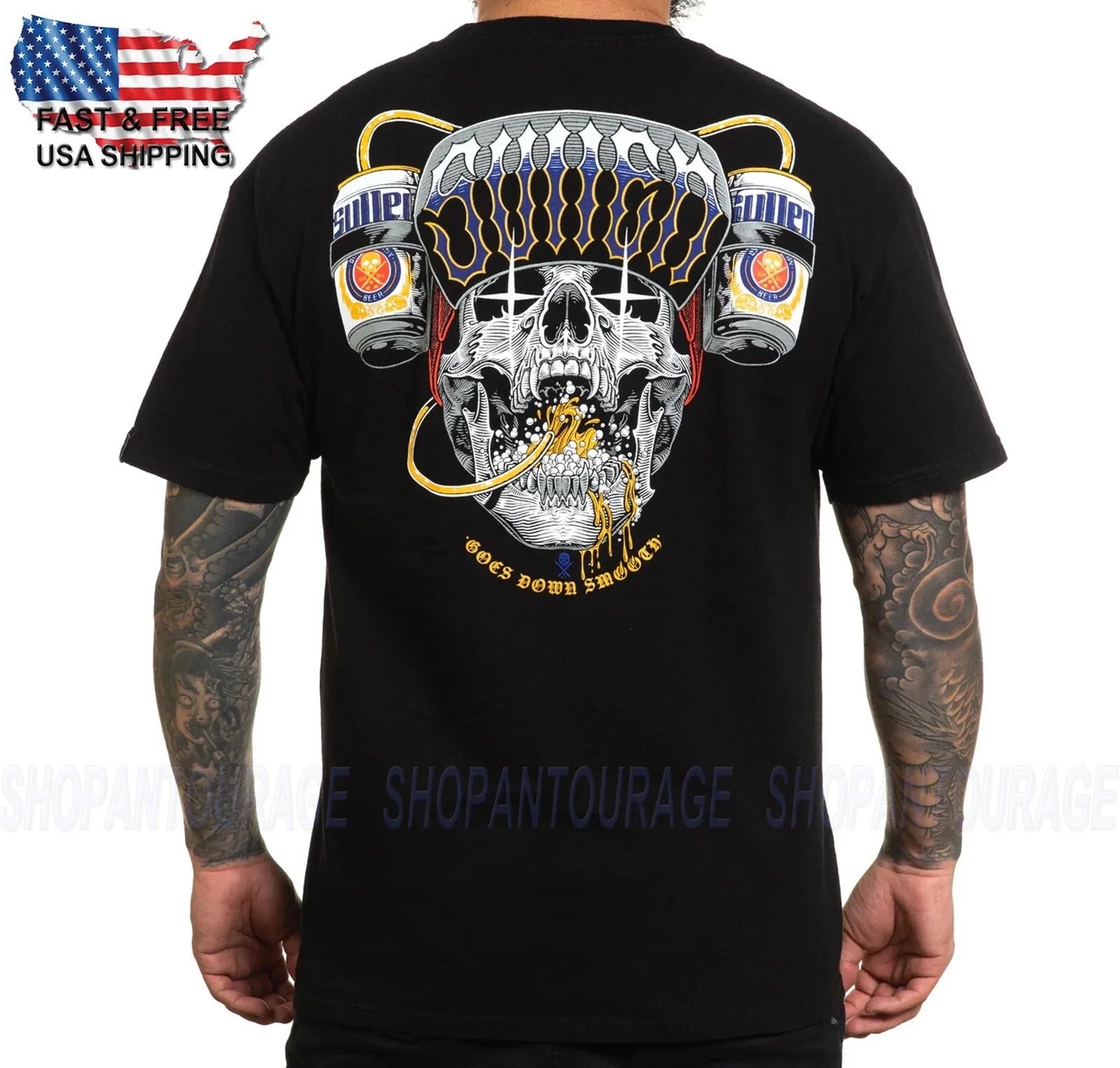 Sullen Art Collective Fear No Beer Standard SCM5566 Short Sleeve Men`s T-shirt Unisex T-shirt, Sweatshirt, Hoodie, Long Sleeve Tee - T-Shirt, Sweatshirt, Hoodie