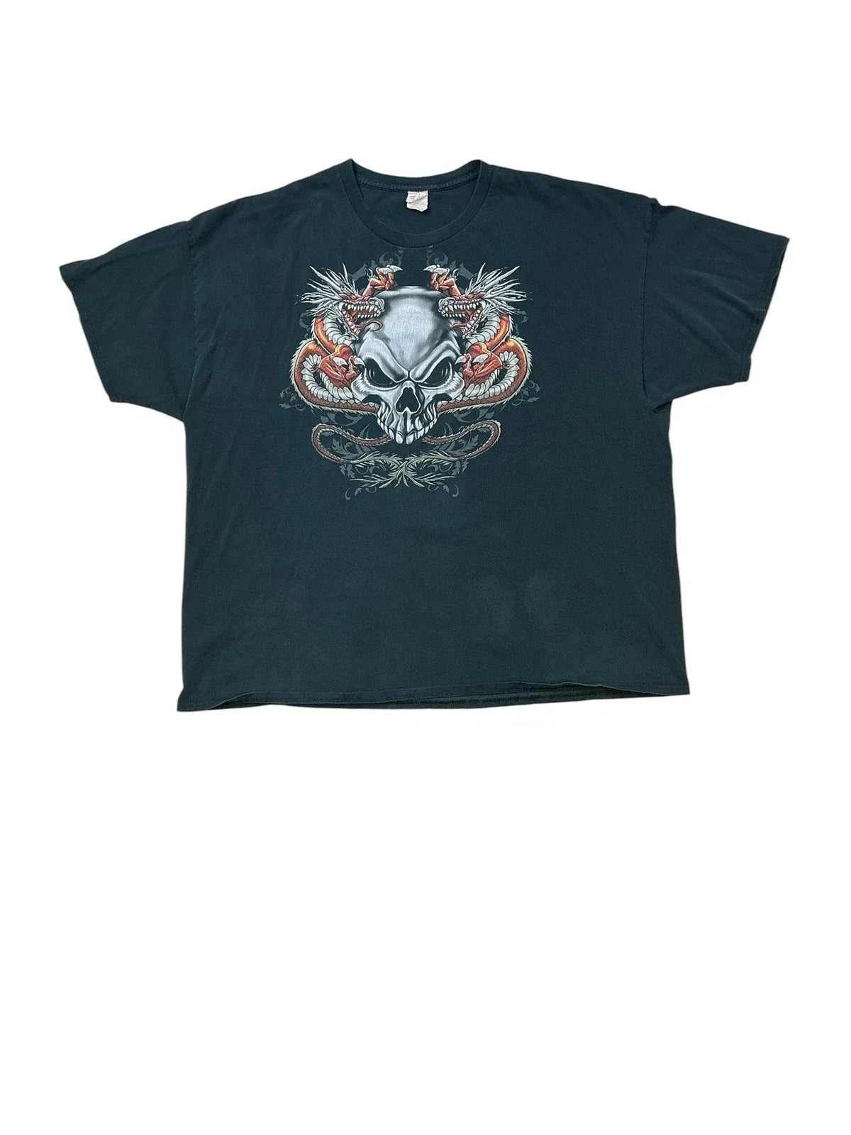 Y2K Skull & Dragon Graphic T-Shirt (2xl) Unisex T-shirt, Sweatshirt, Hoodie, Long Sleeve Tee - T-Shirt, Sweatshirt, Hoodie