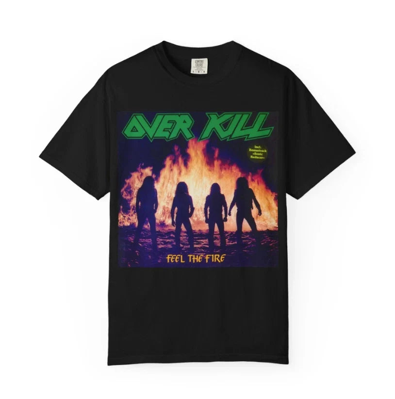 Retro Heavy Metal Fire Graphic Tee Vintage Rock Band Inspired Shirt Unisex T-shirt, Sweatshirt, Hoodie, Long Sleeve Tee - T-Shirt, Sweatshirt, Hoodie