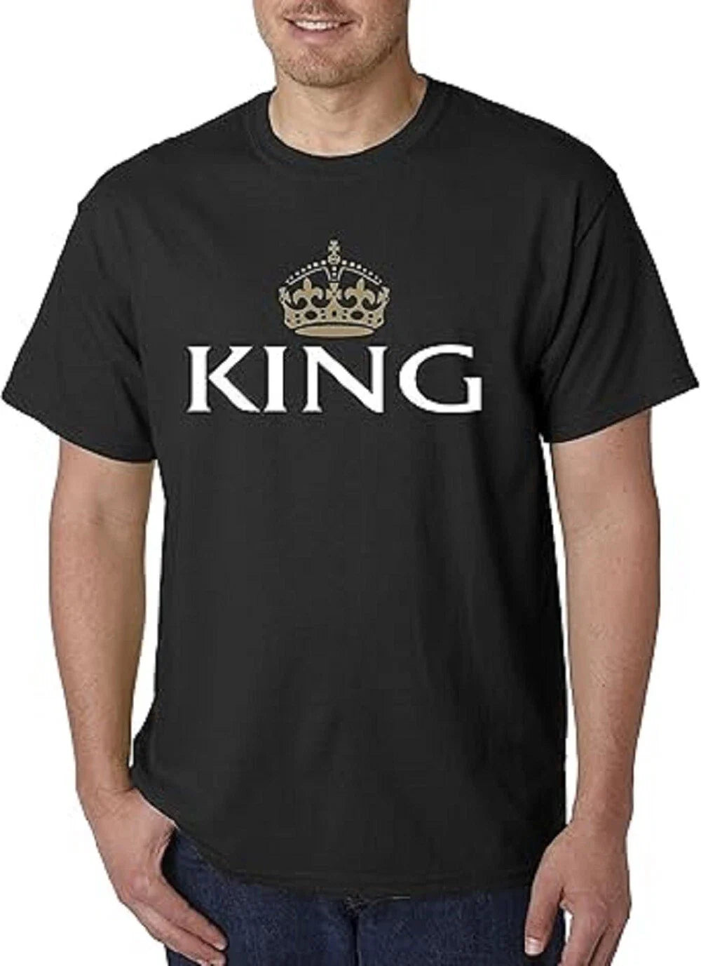 107 - Unisex T-Shirt Bow Down King with Crown Unisex T-shirt, Sweatshirt, Hoodie, Long Sleeve Tee - T-Shirt, Sweatshirt, Hoodie