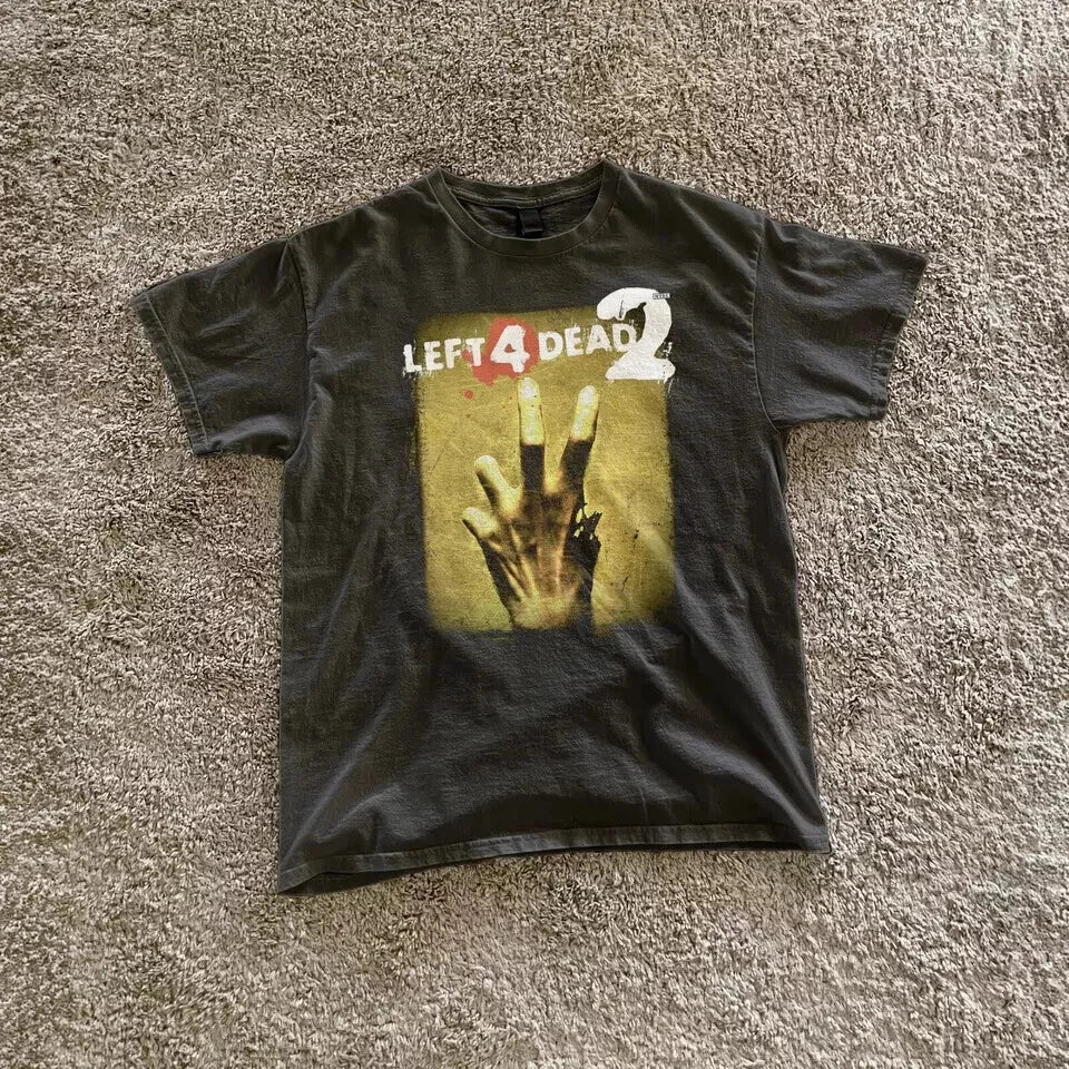 Left 4 Dead 2 T Shirt Vintage Grunge Graphic Opium Y2K Tapout Amity Affliction Unisex T-shirt, Sweatshirt, Hoodie, Long Sleeve Tee - T-Shirt, Sweatshirt, Hoodie