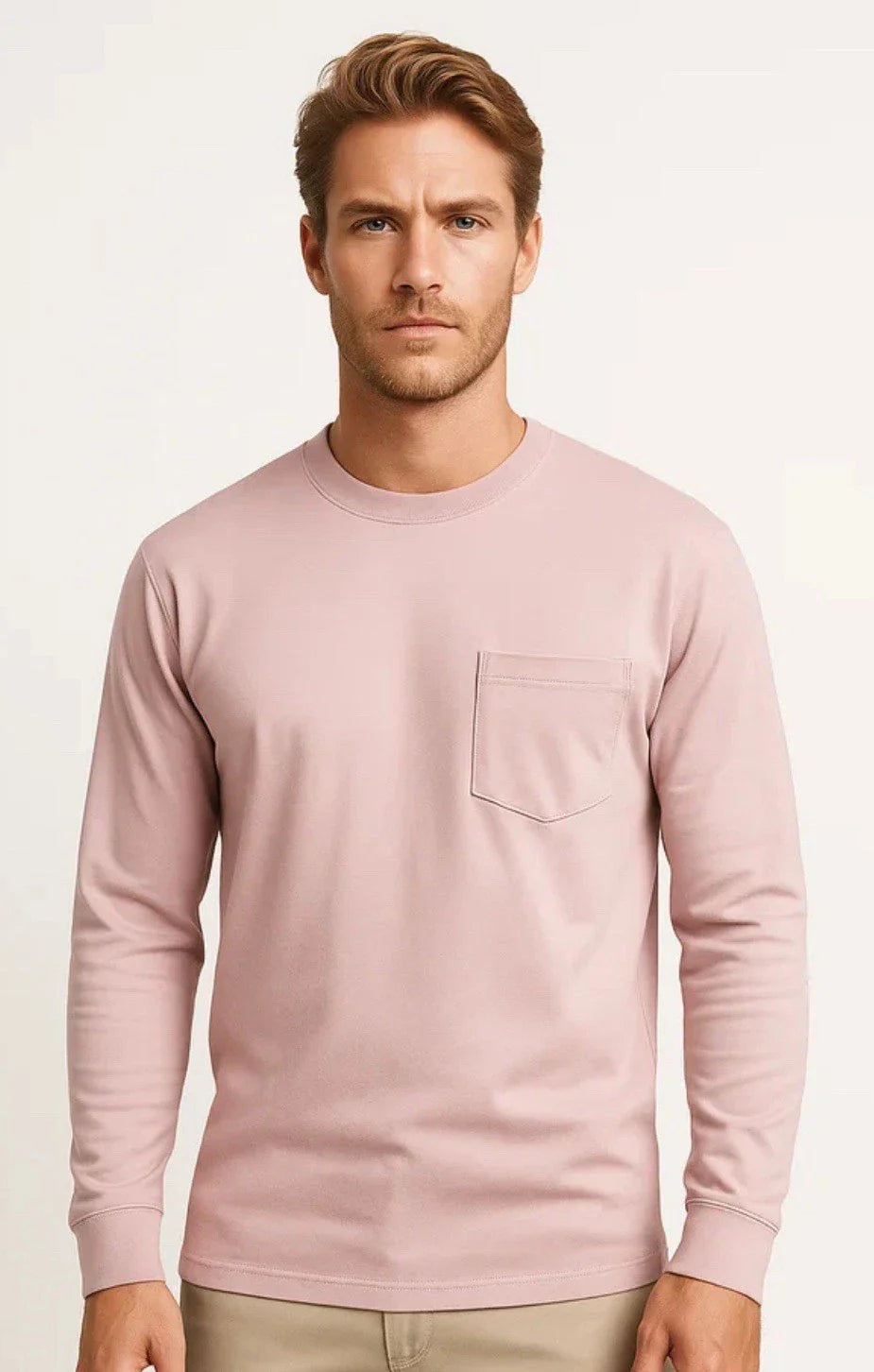 NWT Goodfellow & Co Pink Longsleeve Men's Size XL with Pocket Retail $20 Unisex T-shirt, Sweatshirt, Hoodie, Long Sleeve Tee - T-Shirt, Sweatshirt, Hoodie