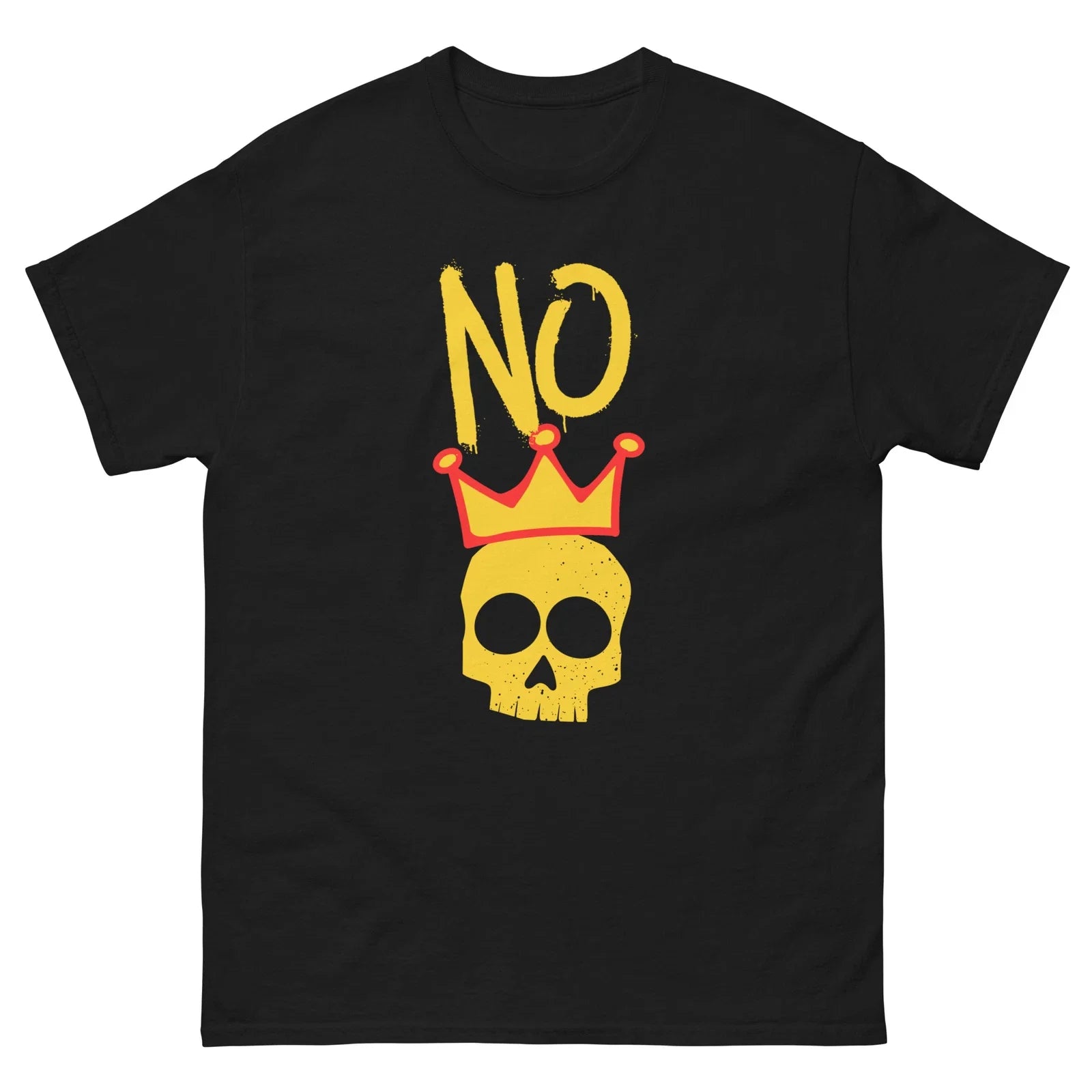 No Kings Anti Trump Political Protest Graffiti Basquiat Pop Art Unisex tee S-5X Unisex T-shirt, Sweatshirt, Hoodie, Long Sleeve Tee - T-Shirt, Sweatshirt, Hoodie