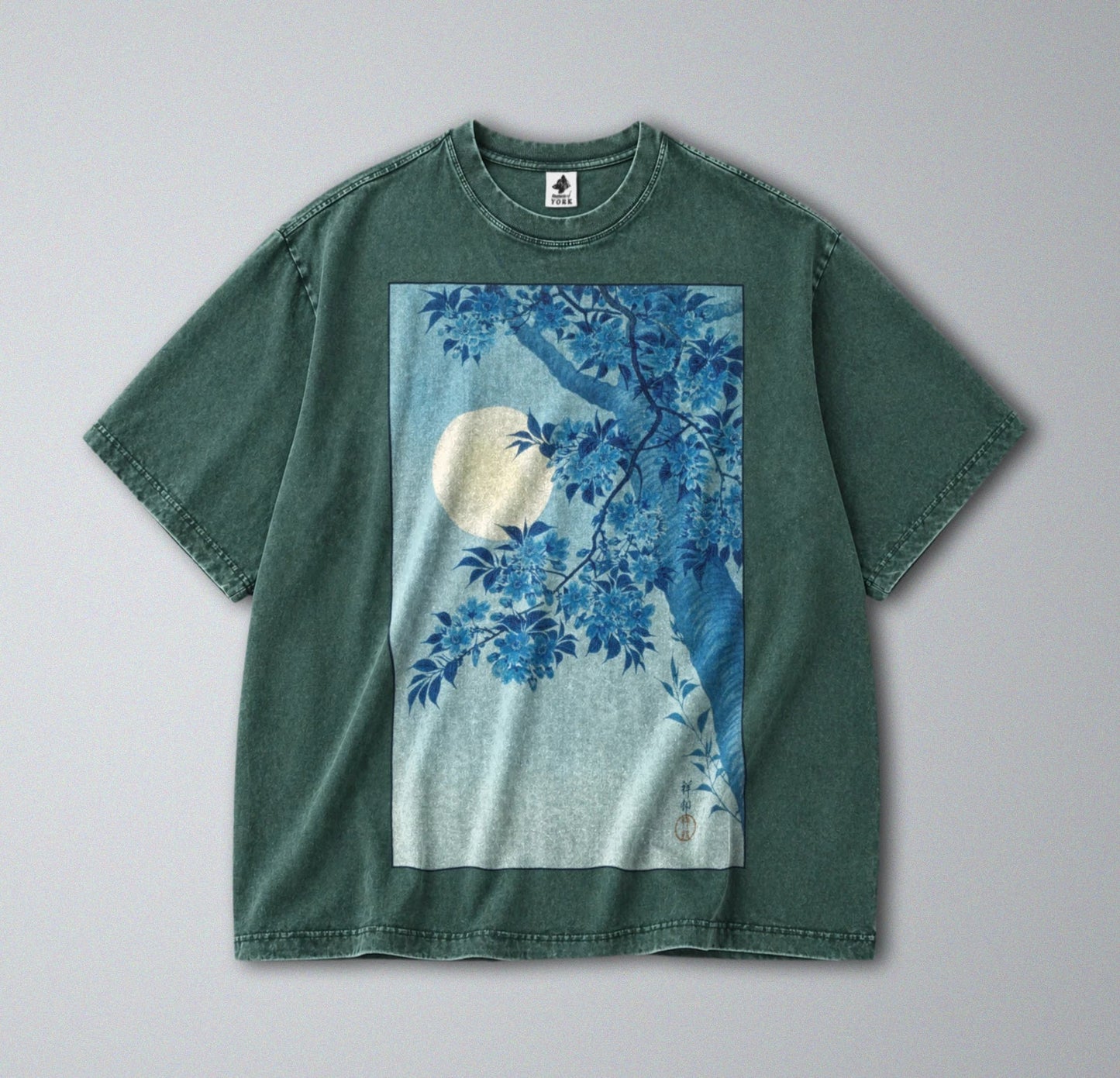 100% Cotton Tee - Unisex Retro Oversized Fit - Japanese Blossoming Cherry Print Unisex T-shirt, Sweatshirt, Hoodie, Long Sleeve Tee - T-Shirt, Sweatshirt, Hoodie