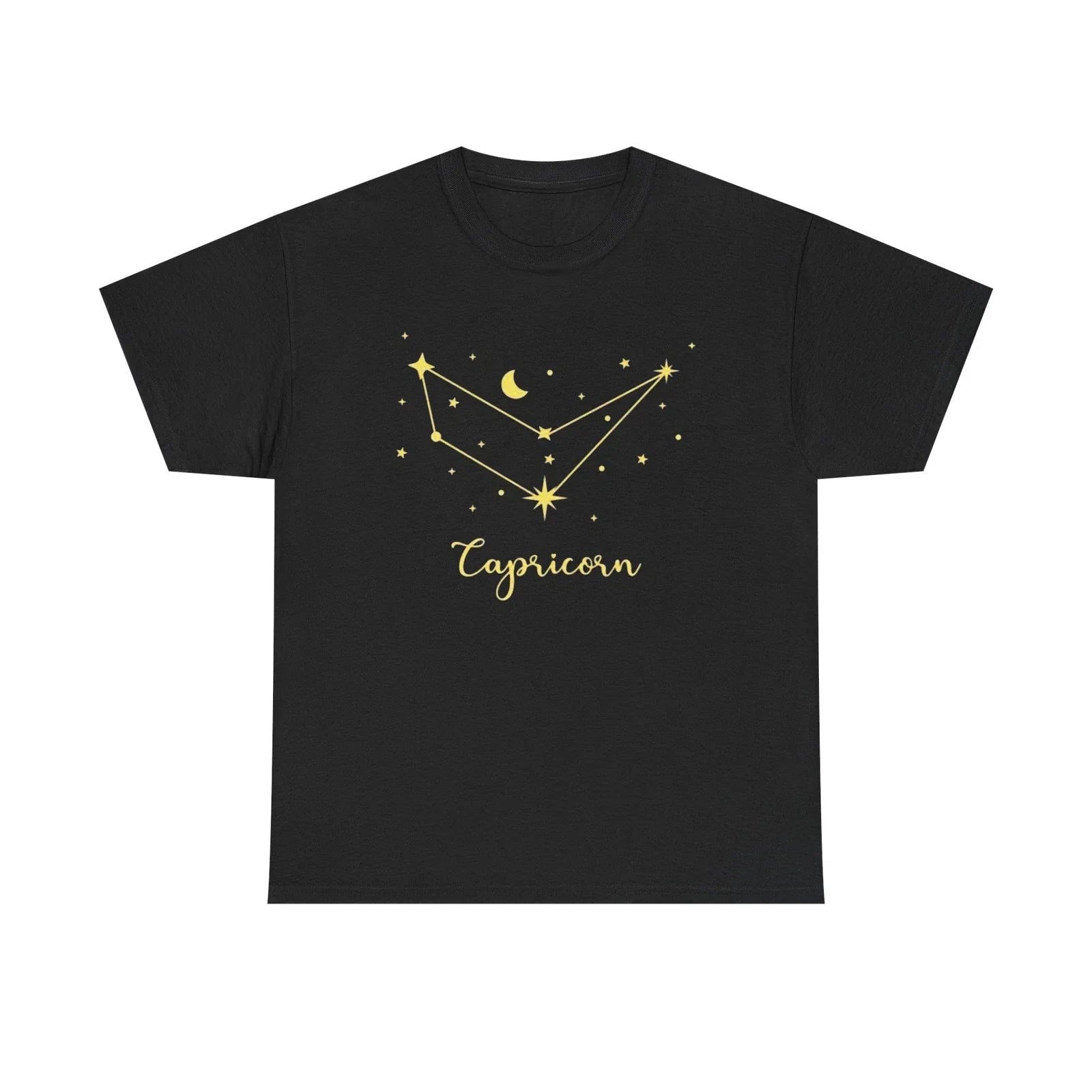 Capricorn Zodiac Constellation Unisex Heavy Cotton Tee Unisex T-shirt, Sweatshirt, Hoodie, Long Sleeve Tee - T-Shirt, Sweatshirt, Hoodie