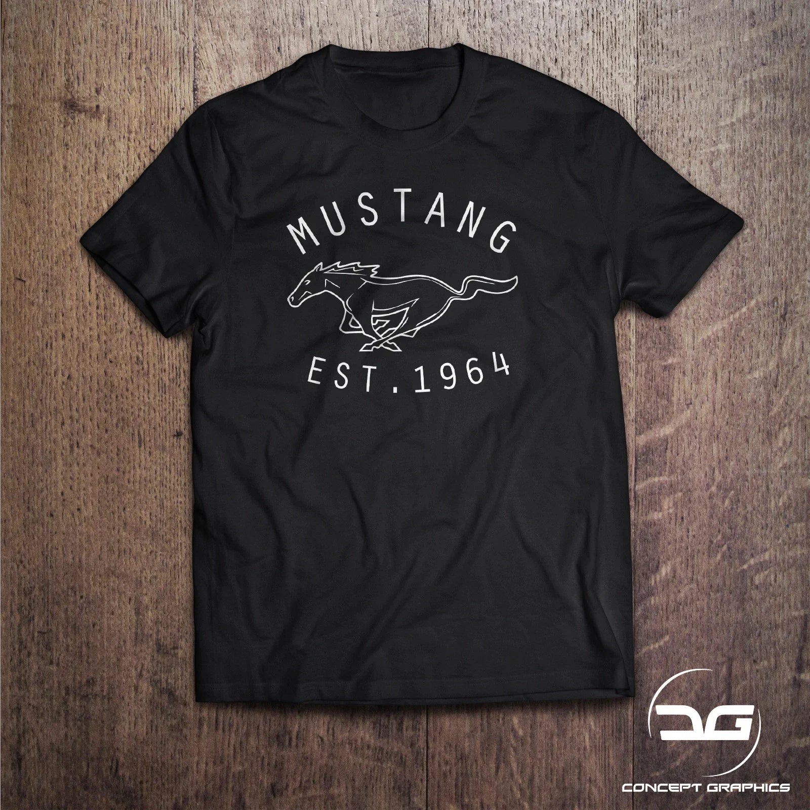Classic Mustang Men's Black T Shirt Novelty Gift Unisex T-shirt, Sweatshirt, Hoodie, Long Sleeve Tee - T-Shirt, Sweatshirt, Hoodie