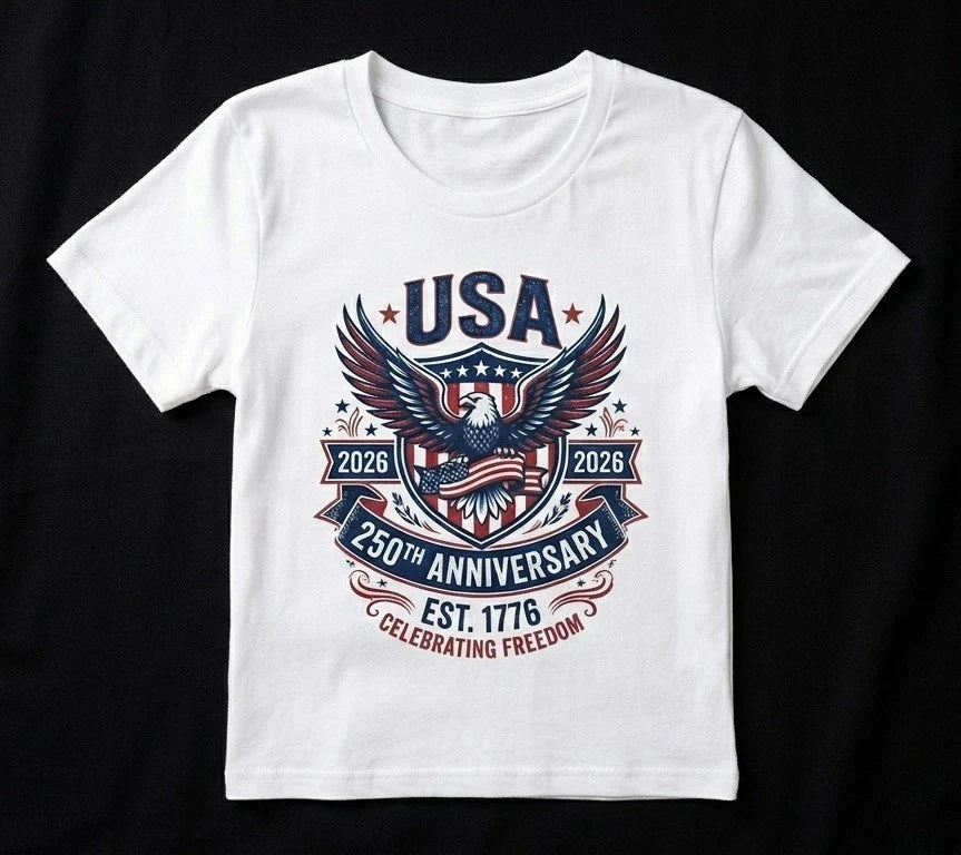 USA 250th Anniversary Celebration Tshirt Unisex T-shirt, Sweatshirt, Hoodie, Long Sleeve Tee - T-Shirt, Sweatshirt, Hoodie