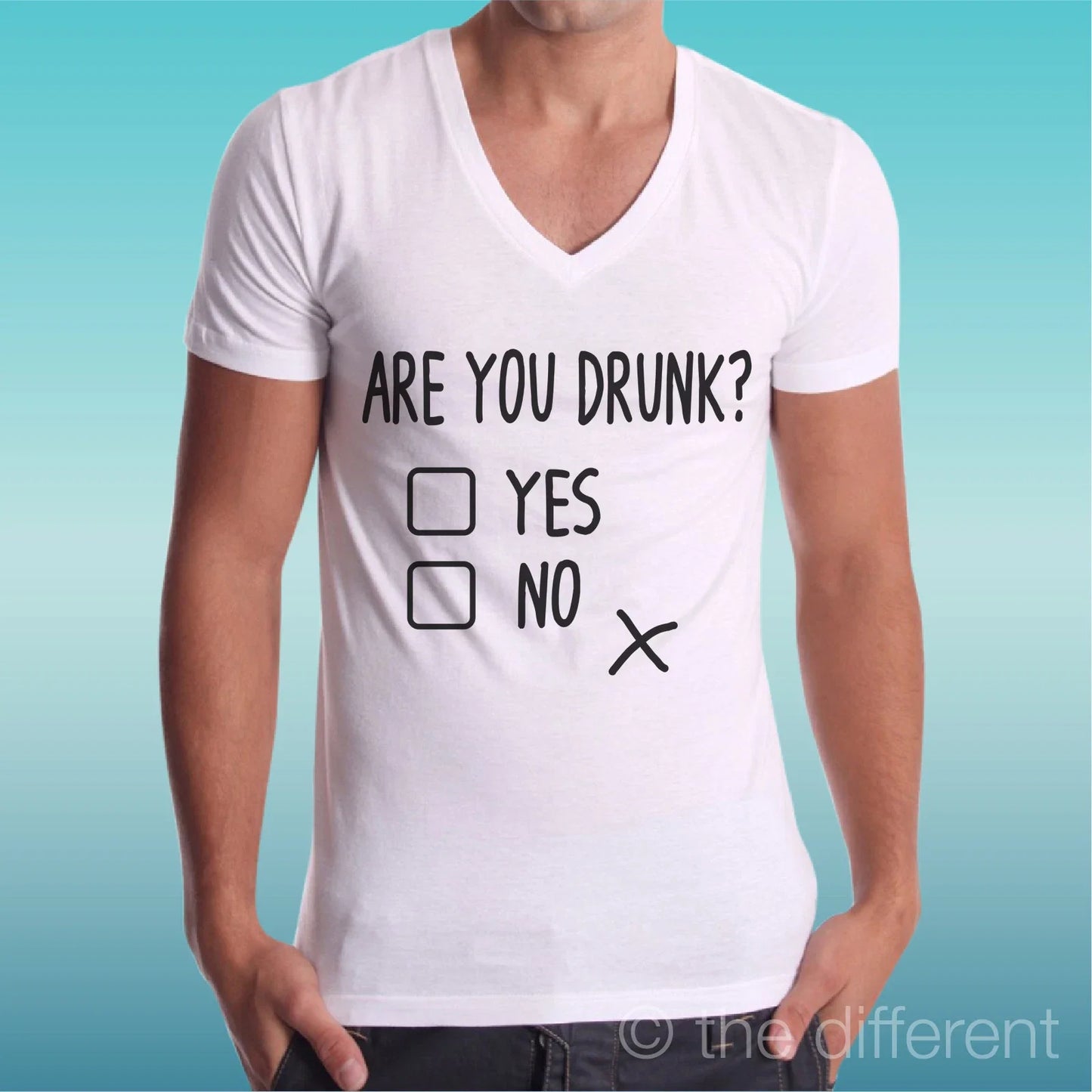 Are You Drunk Men's V Neck T-Shirt? Funny Crazy Gift Idea Unisex T-shirt, Sweatshirt, Hoodie, Long Sleeve Tee - T-Shirt, Sweatshirt, Hoodie