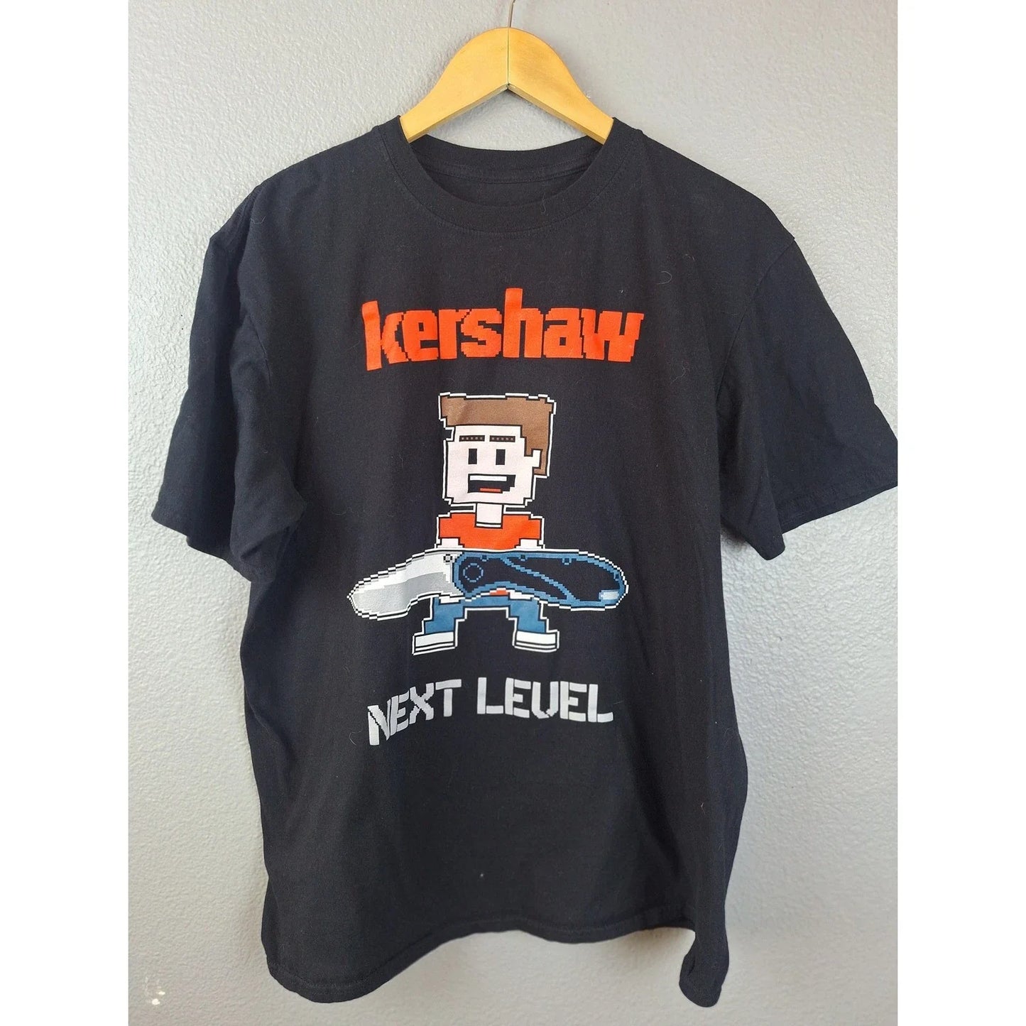 Kershaw Knives Next Level 8-Bit Pixel Art Graphic T-Shirt Mens Black XL Unisex T-shirt, Sweatshirt, Hoodie, Long Sleeve Tee - T-Shirt, Sweatshirt, Hoodie