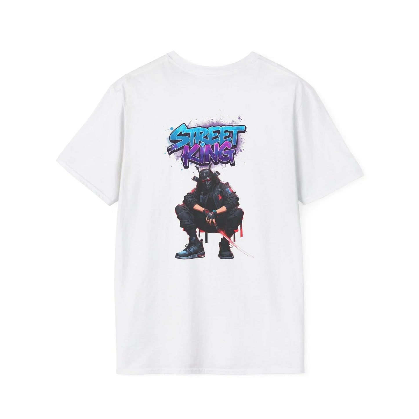 Anime Cyberpunk Samurai T-Shirt Street King Graffiti Design Anime Streetwear Unisex T-shirt, Sweatshirt, Hoodie, Long Sleeve Tee - T-Shirt, Sweatshirt, Hoodie