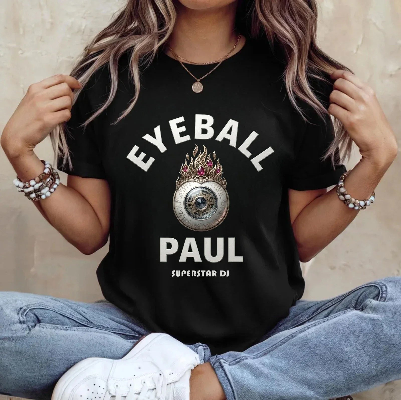 Eyeball Paul Superstar DJ T-Shirt - Music Lover Party DJ Festival Fan Unisex Tee Unisex T-shirt, Sweatshirt, Hoodie, Long Sleeve Tee - T-Shirt, Sweatshirt, Hoodie
