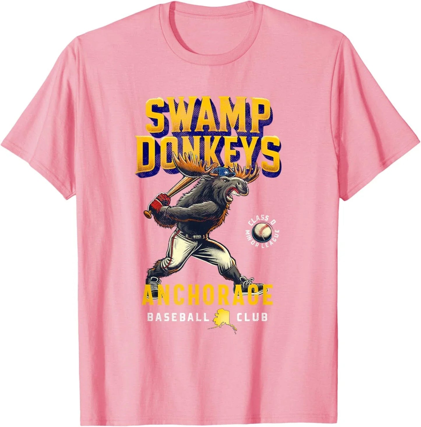 Anchorage Swamp Donkeys Retro Minor League Baseball Team T-Shirt Unisex T-shirt, Sweatshirt, Hoodie, Long Sleeve Tee - T-Shirt, Sweatshirt, Hoodie