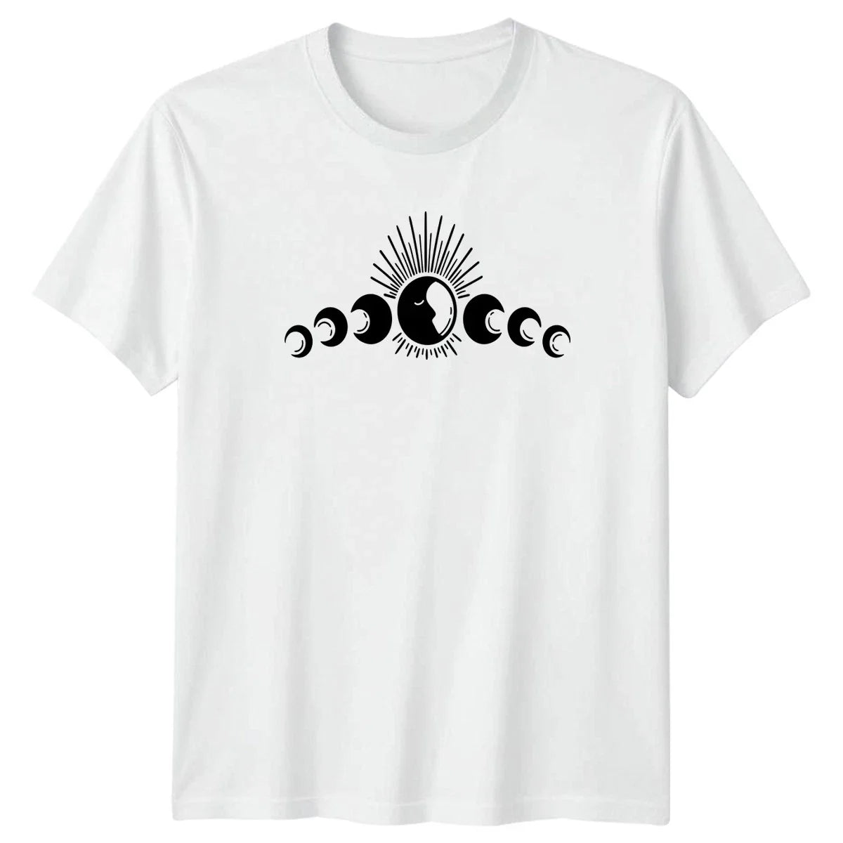 Celestial Moon Phases Sun Rays T-Shirt Boho Astrology Celestial Birthday Gift Unisex T-shirt, Sweatshirt, Hoodie, Long Sleeve Tee - T-Shirt, Sweatshirt, Hoodie