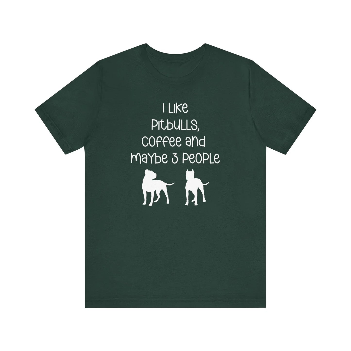 Pitbull Coffee Lover Shirt - I Like Pitbulls and Maybe 3 People, Dog Mom Tee Unisex T-shirt, Sweatshirt, Hoodie, Long Sleeve Tee - T-Shirt, Sweatshirt, Hoodie