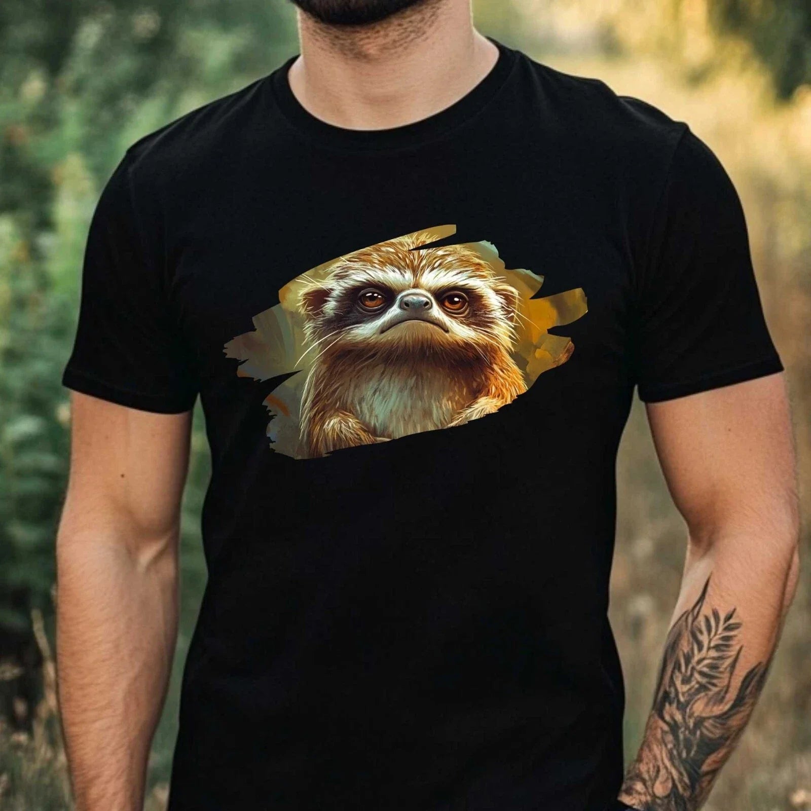 Mens Funny Grumpy Animal Print Cotton T-Shirt Size XS to 5XL Unisex T-shirt, Sweatshirt, Hoodie, Long Sleeve Tee - T-Shirt, Sweatshirt, Hoodie