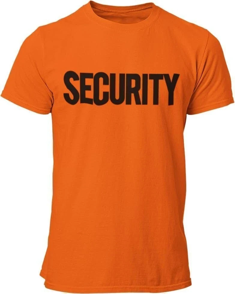 Security T-Shirt Front Back Print Men's Tee Staff Event Uniform Bouncer... Unisex T-shirt, Sweatshirt, Hoodie, Long Sleeve Tee - T-Shirt, Sweatshirt, Hoodie