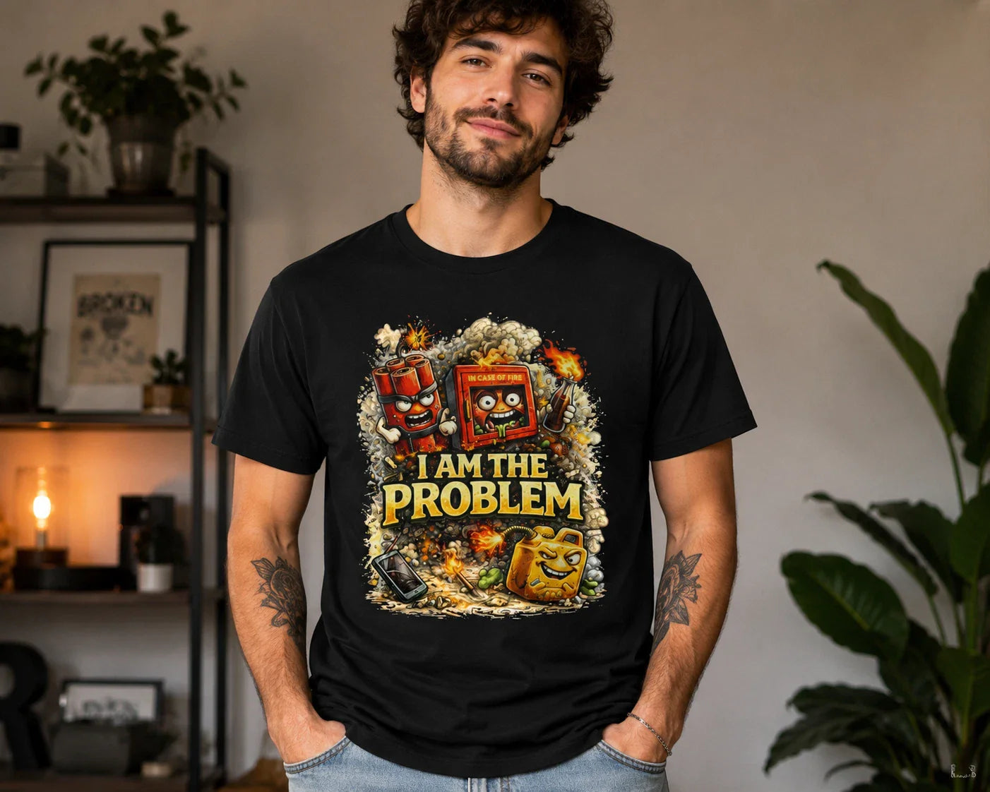 I Am The Problem T-Shirt | Funny Chaos Graphic Meme Humor Tee Unisex T-shirt, Sweatshirt, Hoodie, Long Sleeve Tee - T-Shirt, Sweatshirt, Hoodie