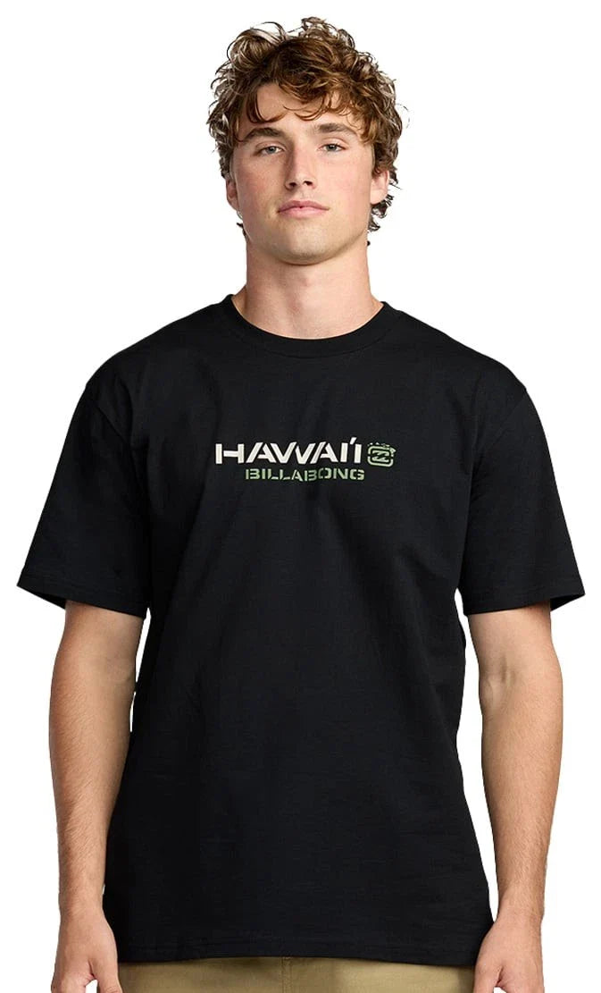 Billabong Bracket Hawaii SS T-Shirt - Black - New Unisex T-shirt, Sweatshirt, Hoodie, Long Sleeve Tee - T-Shirt, Sweatshirt, Hoodie