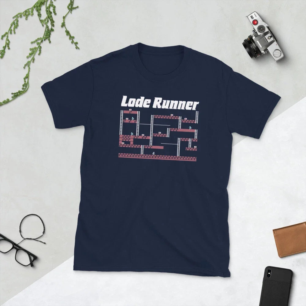 Lode Runner Retro C64 PC retro Video Game Short-Sleeve Unisex T-Shirt Unisex T-shirt, Sweatshirt, Hoodie, Long Sleeve Tee - T-Shirt, Sweatshirt, Hoodie