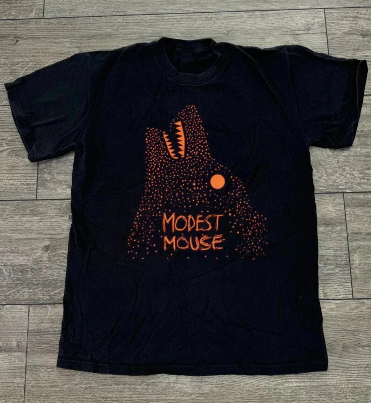 Trend Modest Mouse Band Black Full Size Cotton Shirt Unisex T-shirt, Sweatshirt, Hoodie, Long Sleeve Tee - T-Shirt, Sweatshirt, Hoodie
