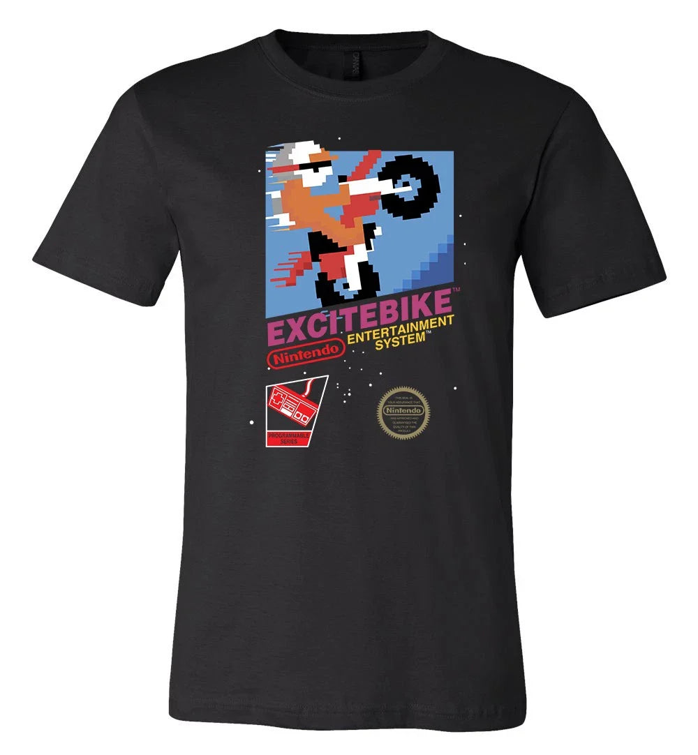 Excitebike Cartridge Logo T-Shirt shirt Sizes S-6XL! Fast Ship! Unisex T-shirt, Sweatshirt, Hoodie, Long Sleeve Tee - T-Shirt, Sweatshirt, Hoodie