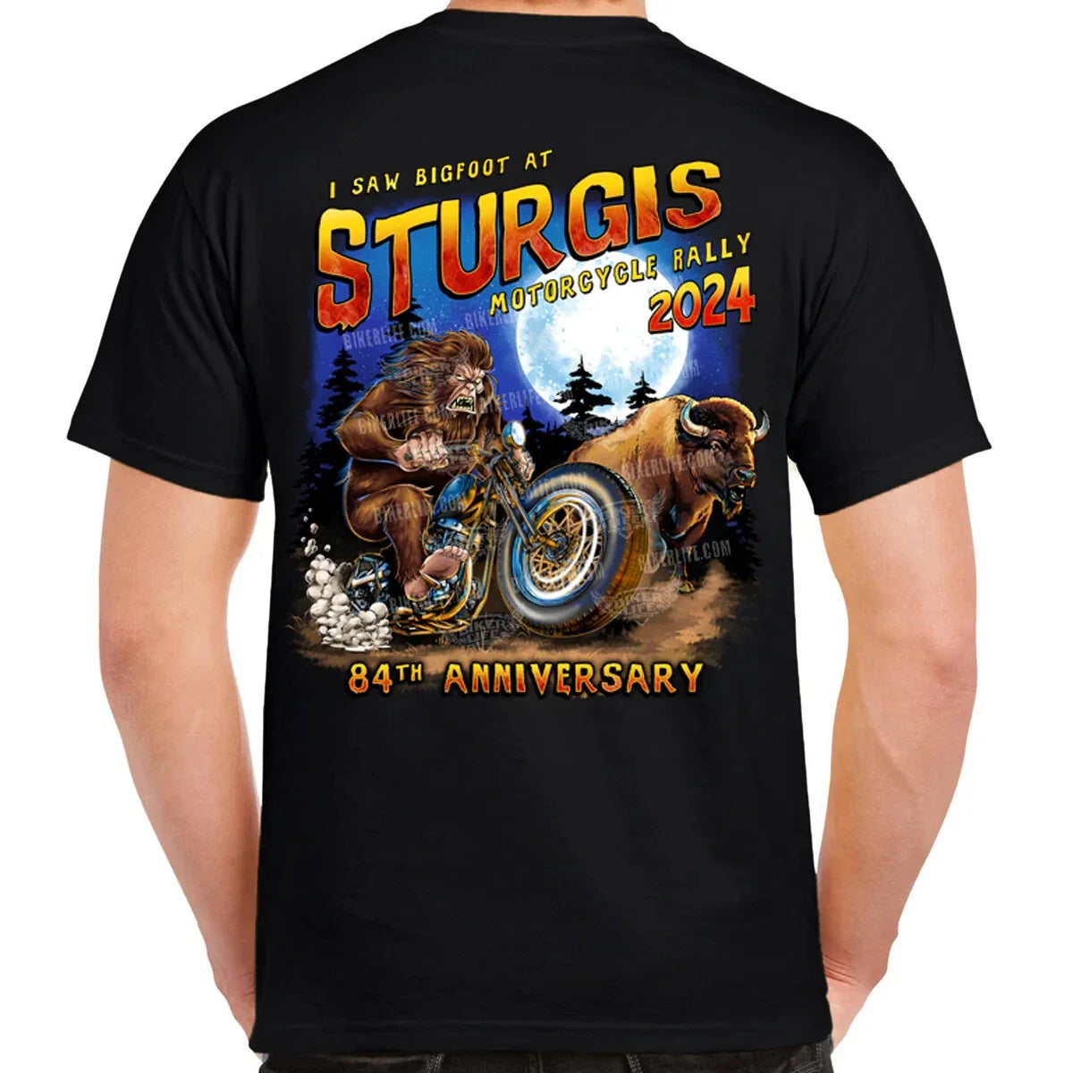 2024 Sturgis Motorcycle Rally Legend of Bigfoot T-Shirt No Harley Unisex T-shirt, Sweatshirt, Hoodie, Long Sleeve Tee - T-Shirt, Sweatshirt, Hoodie