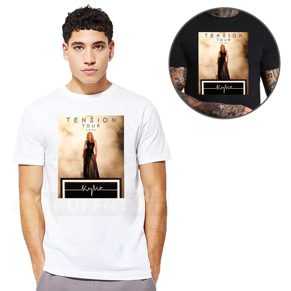 Kylie Tension Tour T-Shirt Unisex Printed Minogue Music Concert Tee Unofficial Unisex T-shirt, Sweatshirt, Hoodie, Long Sleeve Tee - T-Shirt, Sweatshirt, Hoodie
