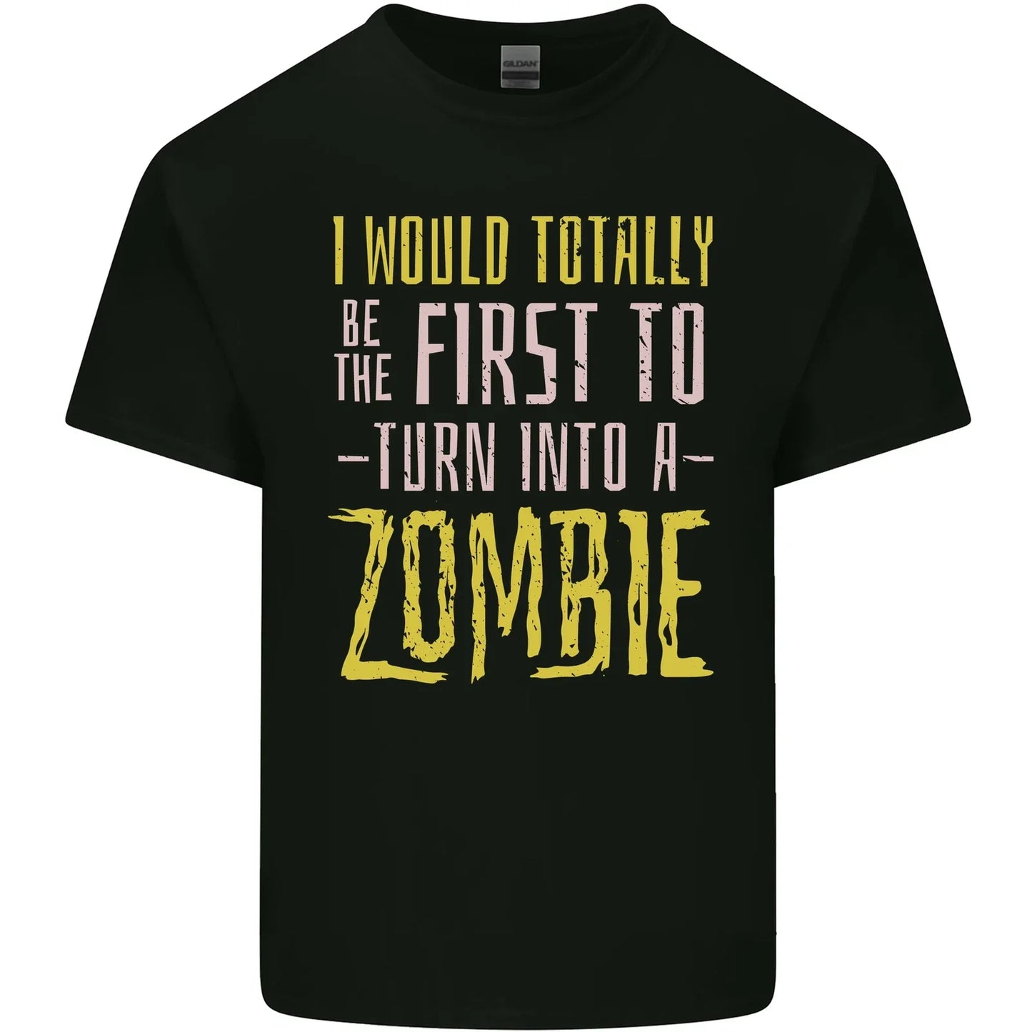 Zombie Apocalypse Funny Halloween Quote Mens Cotton T-Shirt Tee Top Unisex T-shirt, Sweatshirt, Hoodie, Long Sleeve Tee - T-Shirt, Sweatshirt, Hoodie