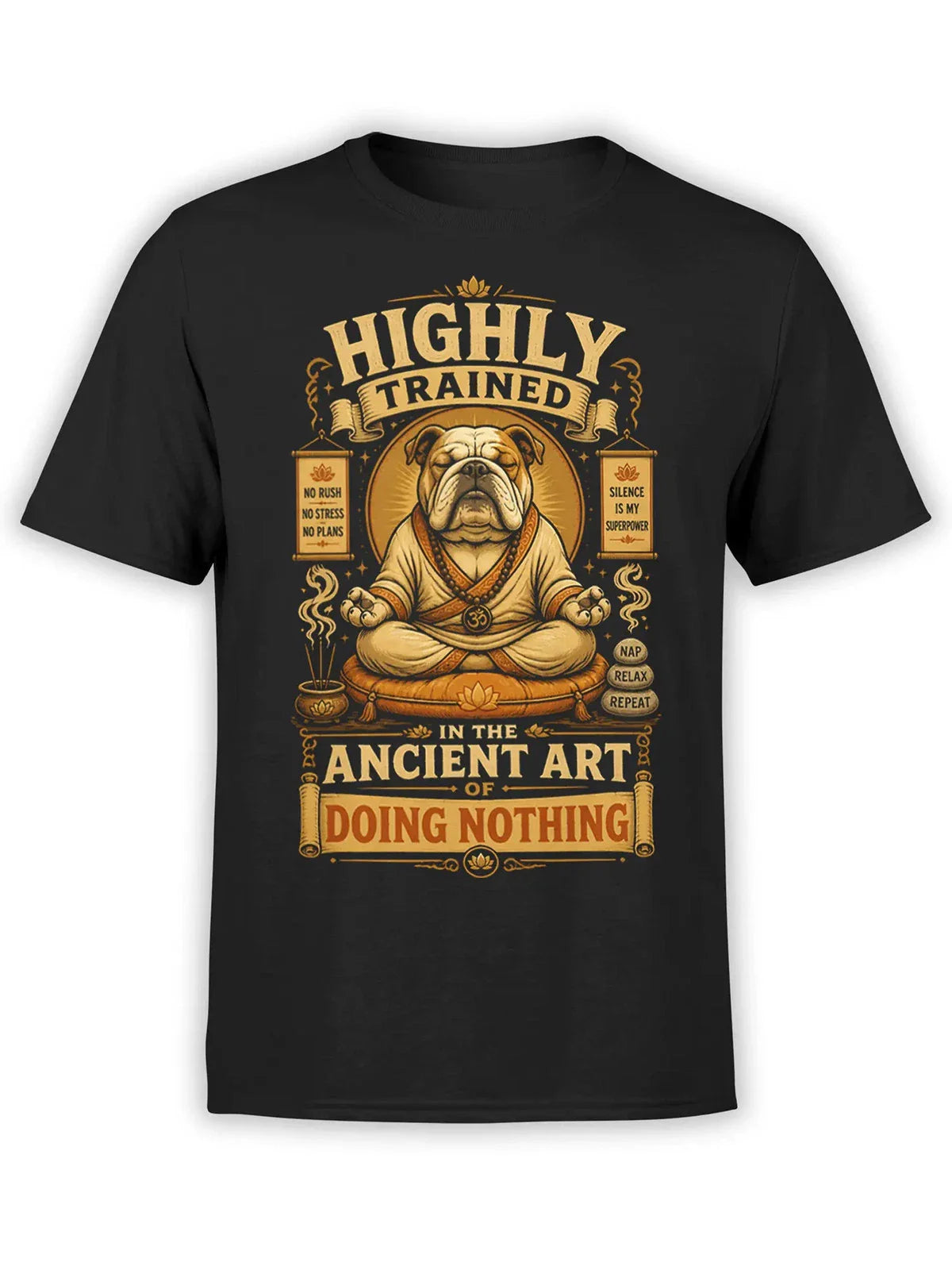 Zen Nap Master Bulldog T-Shirt | Unisex Unisex T-shirt, Sweatshirt, Hoodie, Long Sleeve Tee - T-Shirt, Sweatshirt, Hoodie