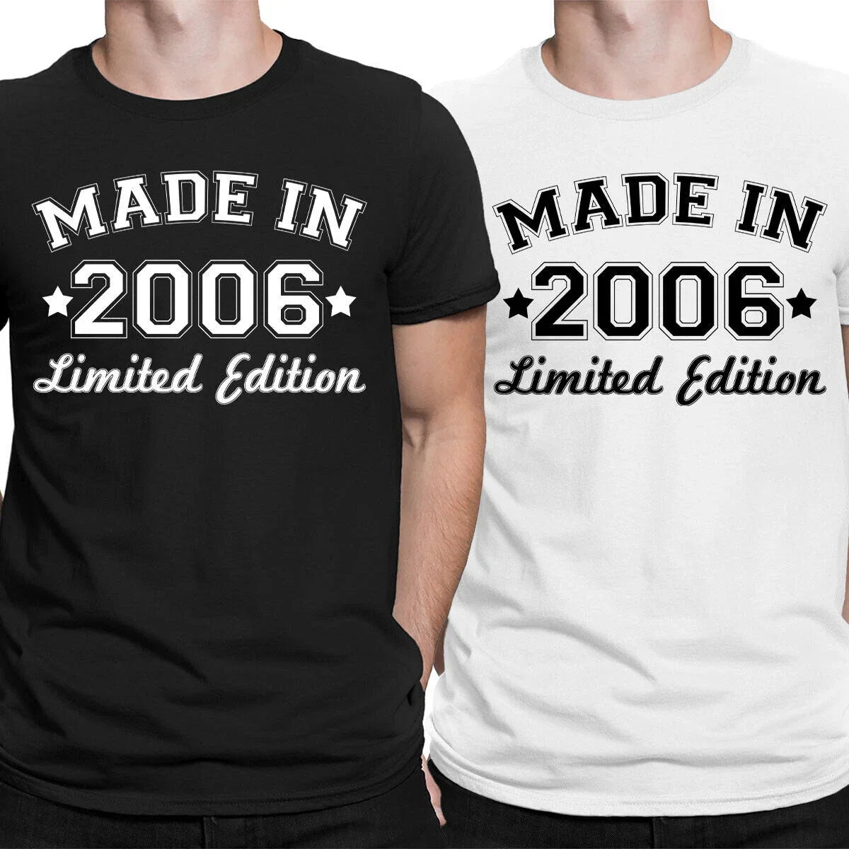 20th Birthday Gift T-shirt Made in 2006 Limited Edition Mens T-Shirt Tee Top Unisex T-shirt, Sweatshirt, Hoodie, Long Sleeve Tee - T-Shirt, Sweatshirt, Hoodie