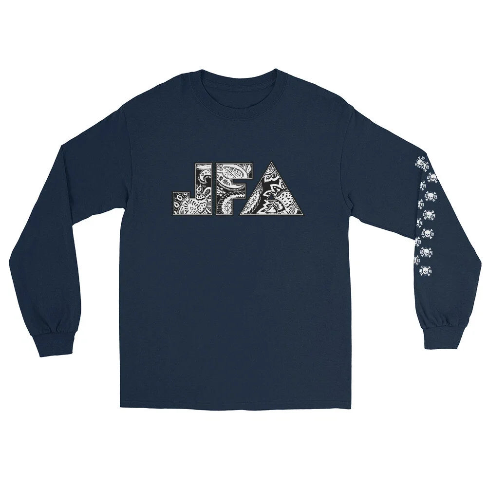 JFA B/W Paisley Mens Long Sleeve T-Shirt 2 Unisex T-shirt, Sweatshirt, Hoodie, Long Sleeve Tee - T-Shirt, Sweatshirt, Hoodie