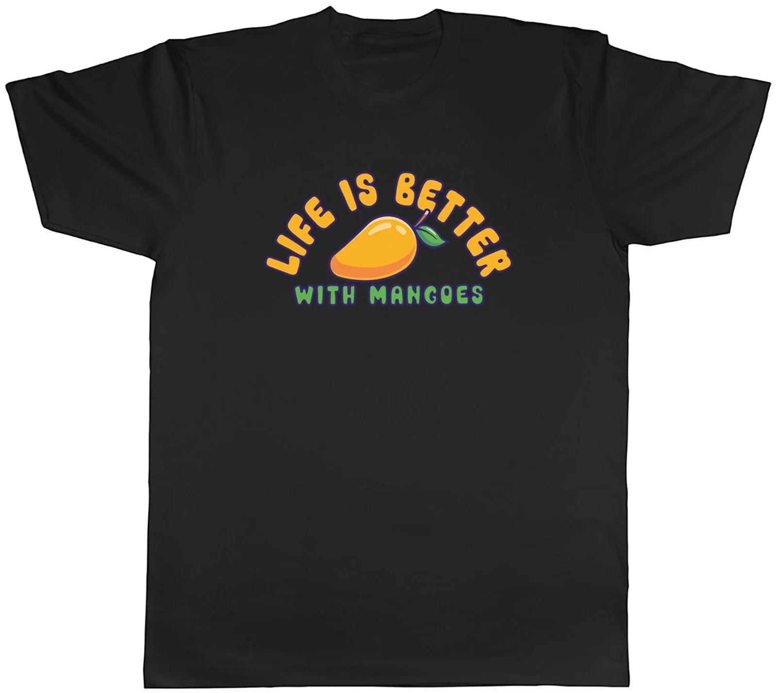 Life is Better with Mangoes Funny Mango Mens T-Shirt Tee Gift Top Unisex T-shirt, Sweatshirt, Hoodie, Long Sleeve Tee - T-Shirt, Sweatshirt, Hoodie