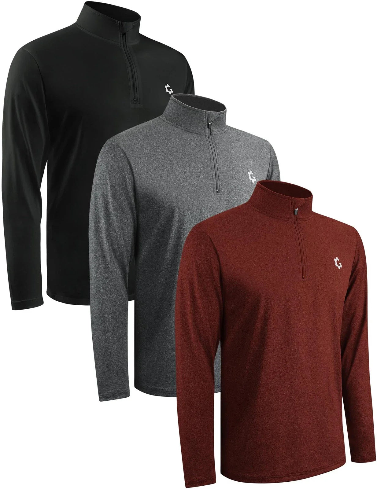 3Pack Quarter Zip Pullover Men Sweatshirts for Mens Long Sleeve Running Athle... Unisex T-shirt, Sweatshirt, Hoodie, Long Sleeve Tee - T-Shirt, Sweatshirt, Hoodie