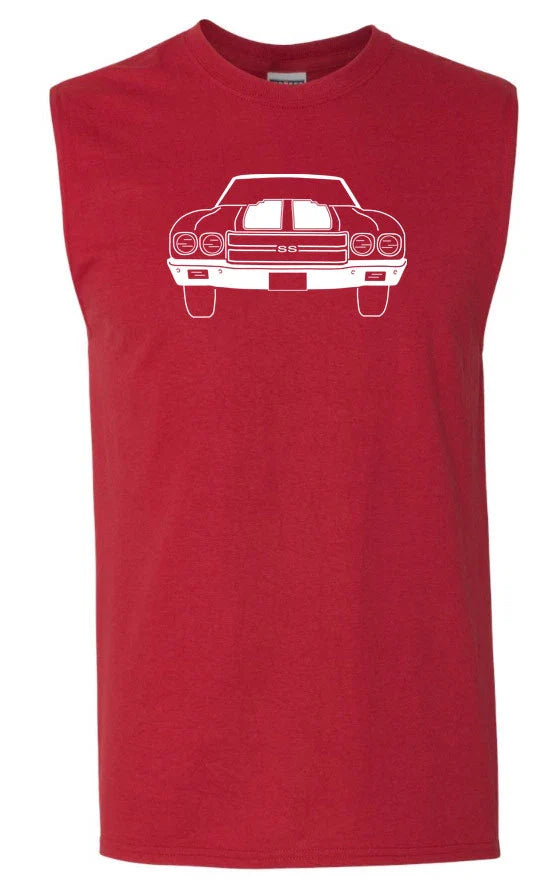 CHEVELLE SS Sleeveless T-SHIRT -  Chevy Classic Muscle Car Unisex T-shirt, Sweatshirt, Hoodie, Long Sleeve Tee - T-Shirt, Sweatshirt, Hoodie