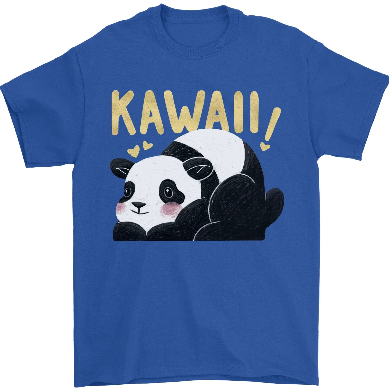 Kawaii Panda Bear Cute Mens T-Shirt 100% Cotton Unisex T-shirt, Sweatshirt, Hoodie, Long Sleeve Tee - T-Shirt, Sweatshirt, Hoodie