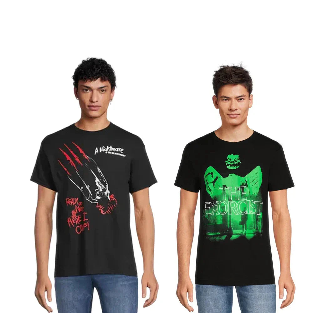 Men's Tee Themed Graphic T-Shirt 2-Pack Bundle | Choose Your Vibe & Size Unisex T-shirt, Sweatshirt, Hoodie, Long Sleeve Tee - T-Shirt, Sweatshirt, Hoodie
