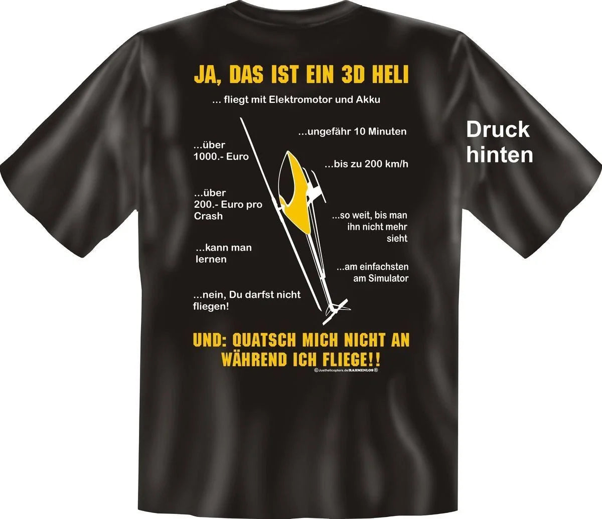 T-Shirt 3D Heli FAQ Model Building Hobby Funny Quotes Shirts Birthday Gift Unisex T-shirt, Sweatshirt, Hoodie, Long Sleeve Tee - T-Shirt, Sweatshirt, Hoodie