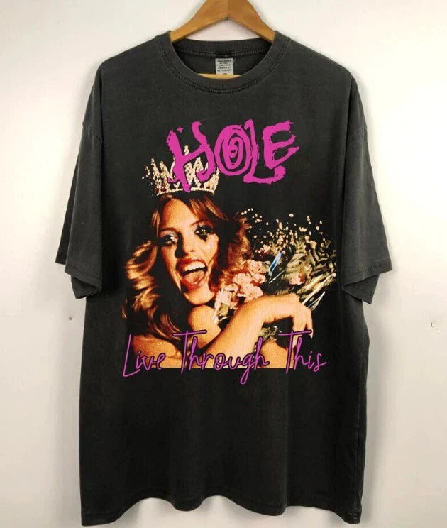 Hole Band Live Through This Unisex Black Shirt, Hole Band Shirt S-5XL Q4364 Unisex T-shirt, Sweatshirt, Hoodie, Long Sleeve Tee - T-Shirt, Sweatshirt, Hoodie