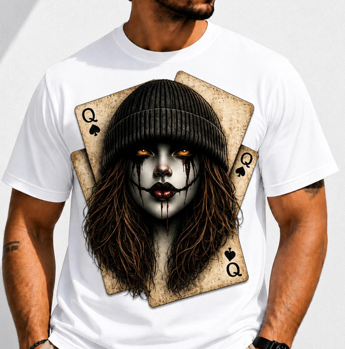 Gothic Clown Girl Shirt Dark Aesthetic Graphic Tee Emo Grunge Streetwear Unisex T-shirt, Sweatshirt, Hoodie, Long Sleeve Tee - T-Shirt, Sweatshirt, Hoodie