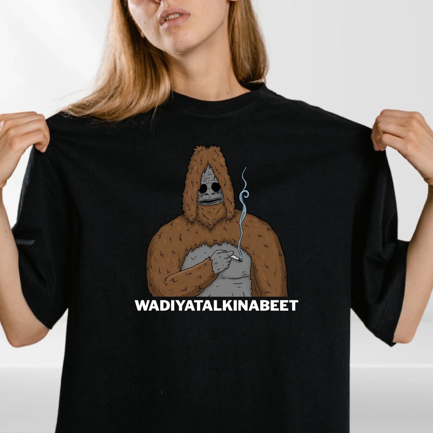 Sassy The Sasquatch Smoke Big Lez Cool Unisex T-Shirt Unisex T-shirt, Sweatshirt, Hoodie, Long Sleeve Tee - T-Shirt, Sweatshirt, Hoodie