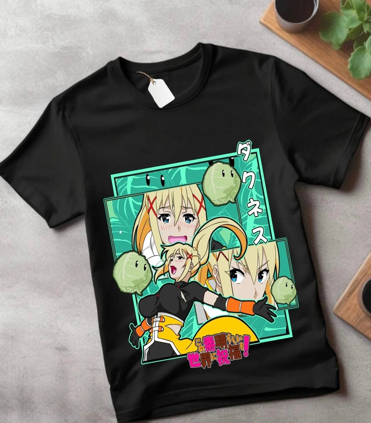 Konosuba Megumin T-Shirt Waifu Kawaii Anime Japanese Unisex Black Short sleeve Unisex T-shirt, Sweatshirt, Hoodie, Long Sleeve Tee - T-Shirt, Sweatshirt, Hoodie