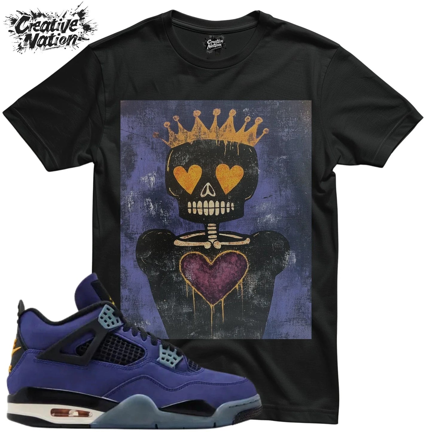 Shirt To Match 4 Unisex Tee Sneaker Shirt Skull Shirt For Sneaker Tee Outfit Unisex T-shirt, Sweatshirt, Hoodie, Long Sleeve Tee - T-Shirt, Sweatshirt, Hoodie