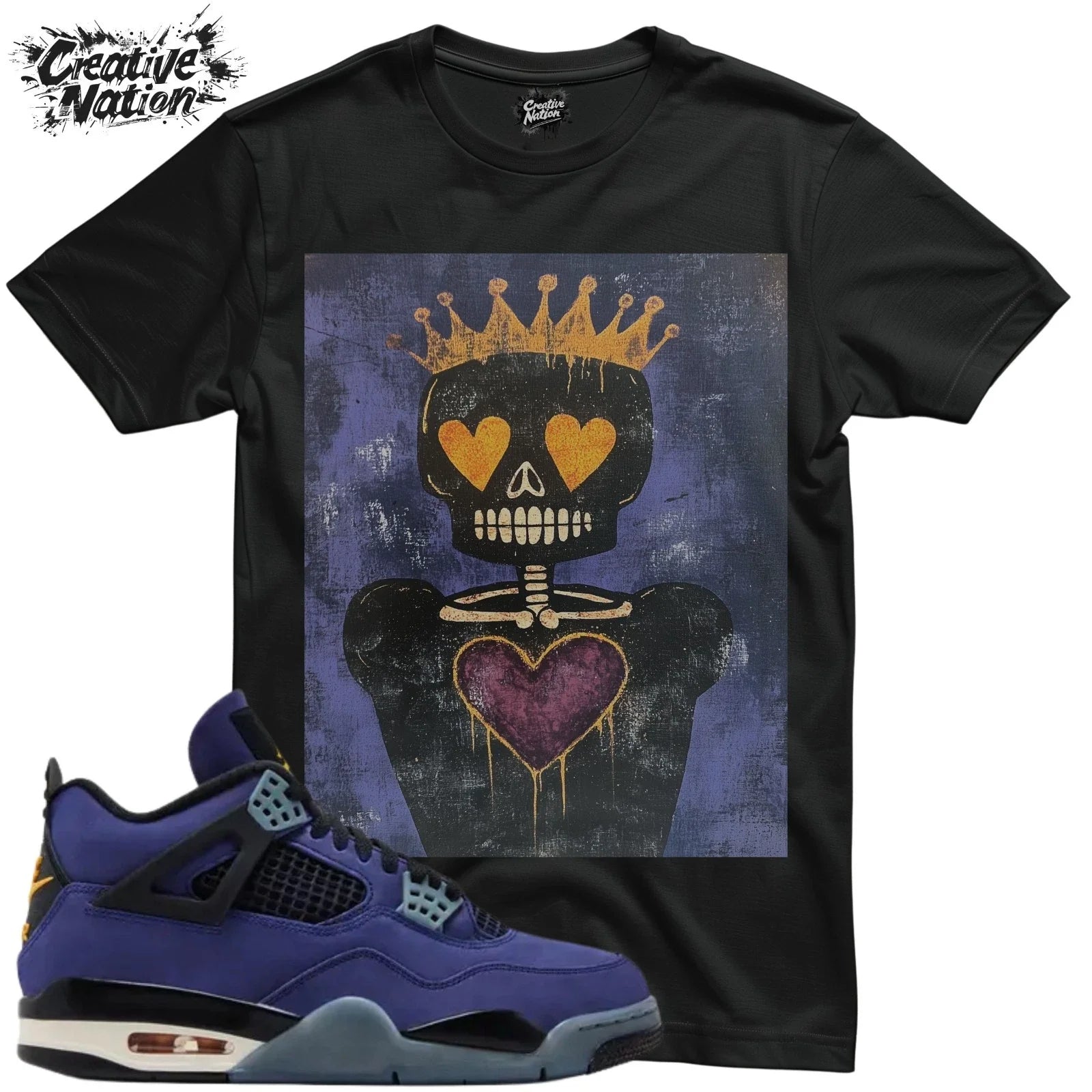 Shirt To Match 4 Unisex Tee Sneaker Shirt Skull Shirt For Sneaker Tee Outfit Unisex T-shirt, Sweatshirt, Hoodie, Long Sleeve Tee - T-Shirt, Sweatshirt, Hoodie