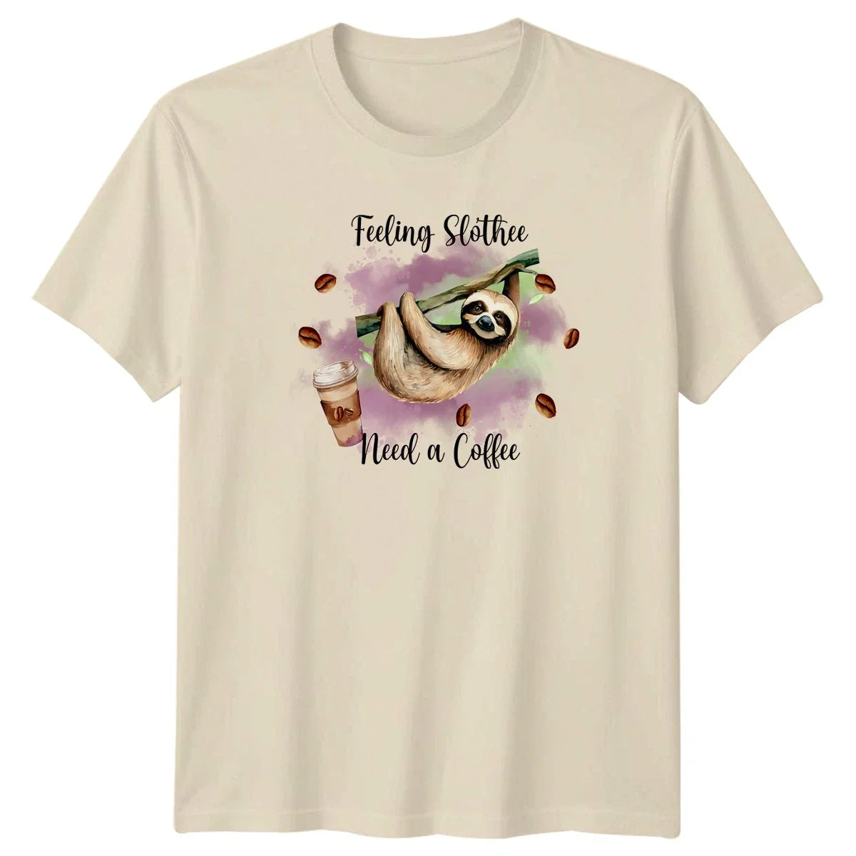 Feeling Slothee Need A Coffee T-Shirt Sloth Coffee Animal Humor Birthday Gift Unisex T-shirt, Sweatshirt, Hoodie, Long Sleeve Tee - T-Shirt, Sweatshirt, Hoodie